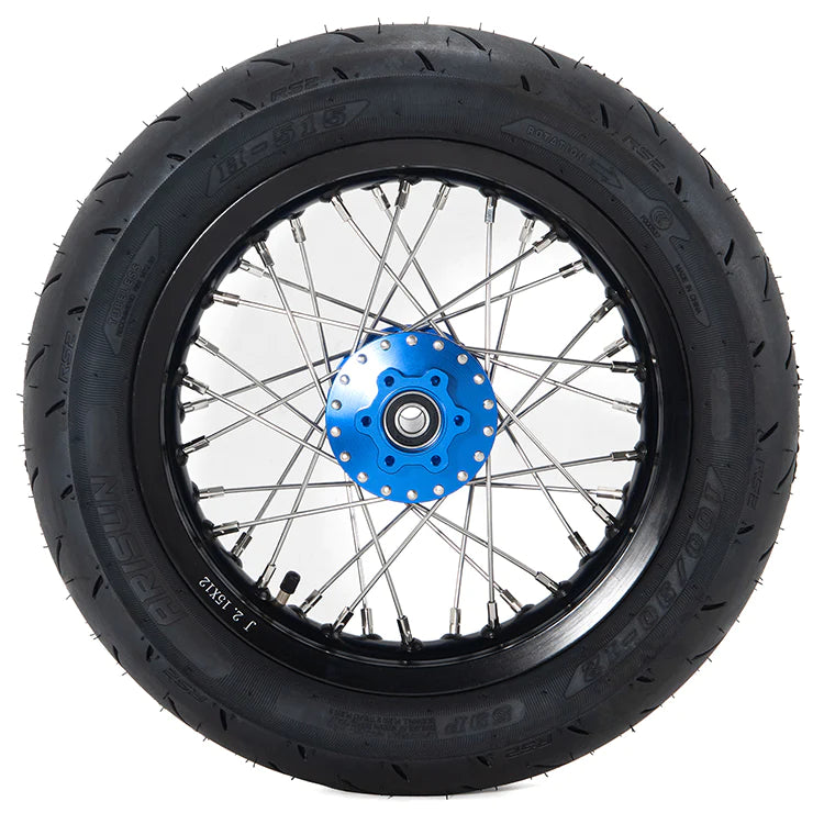 2.15" x 14" 100 / 90 DOT Supermoto Rear Tires with Rims for Surron / Talaria / Electric Bike